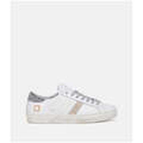 Deportivas Moda Hill Low Calf White Silver para mujer - D.A.T.E. - Modalova