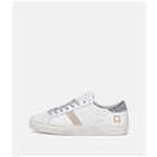 Deportivas Moda Hill Low Calf White Silver para mujer - D.A.T.E. - Modalova