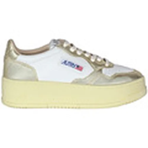 Deportivas Moda Baskets Platform Low cuir de vachette para mujer - Autry - Modalova