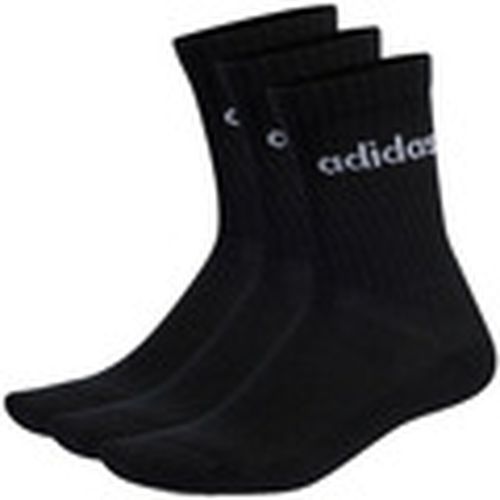 Calcetines Chaussettes linear crew cushioned noir/blanc para mujer - adidas - Modalova