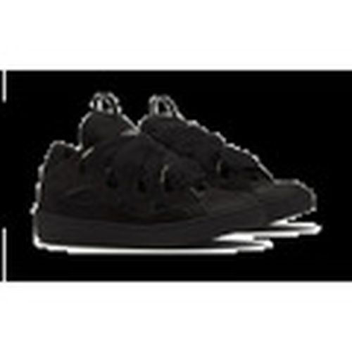 Deportivas Moda Curb Leather Sneakers Black para mujer - Lanvin - Modalova