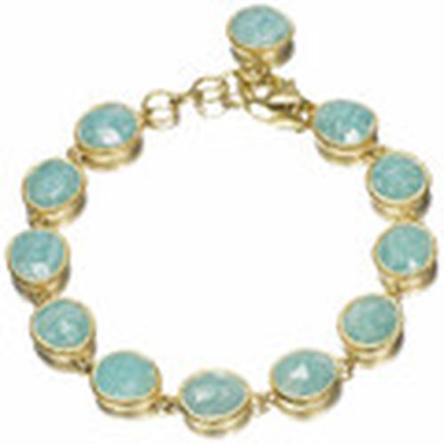 Pulseras Pulsera pequeña con amazonita de plata con baño de oro 18k para mujer - Jorge Revilla - Modalova