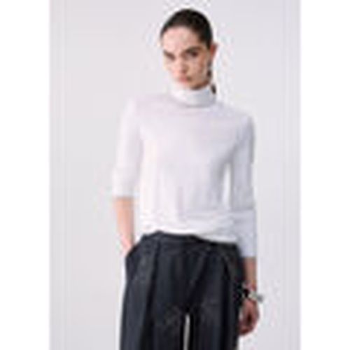 Jersey Cuello alto con ribetes de Lurex® para mujer - Liu Jo - Modalova