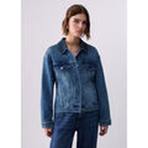 Chaquetas Chaqueta en denim con micro strass para mujer - Liu Jo - Modalova