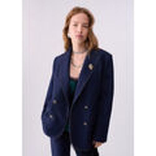 Chaqueta Blazer de doble botonadura en denim para mujer - Liu Jo - Modalova