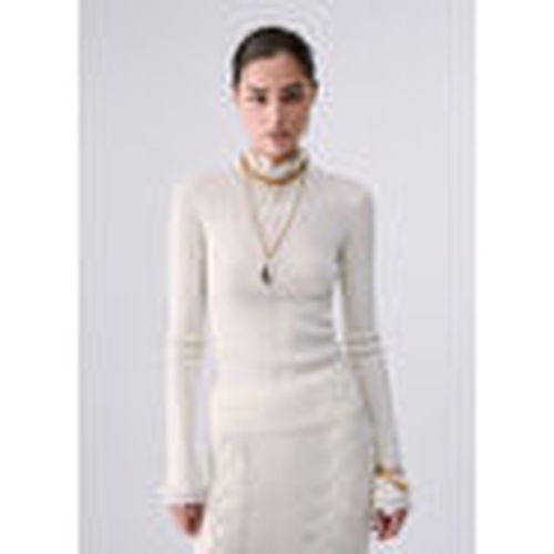 Jersey Jersey de cuello alto en lana con volantes para mujer - Liu Jo - Modalova