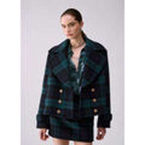 Abrigo Abrigo de doble botonadura corto tartan para mujer - Liu Jo - Modalova