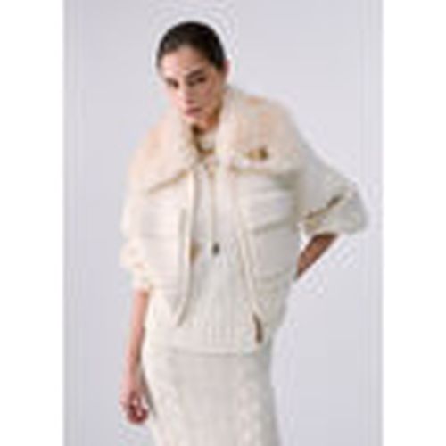 Chaqueta Bomber en lana con cuello teddy para mujer - Liu Jo - Modalova