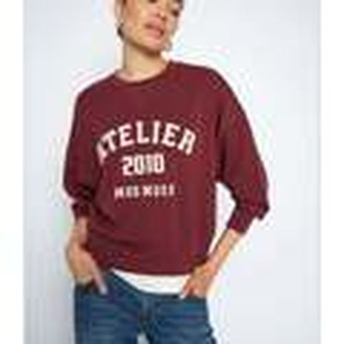 Sudaderas Nima O-LS Sweatshirt Burdeos para mujer - Mos Mosh - Modalova
