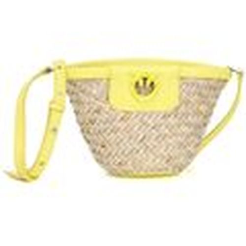 Bolso Love Summer Bucket Bag Rafia para mujer - Pinko - Modalova