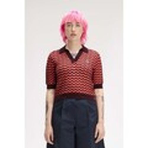 Jersey Pointelle Knitted Shirt para mujer - Fred Perry - Modalova