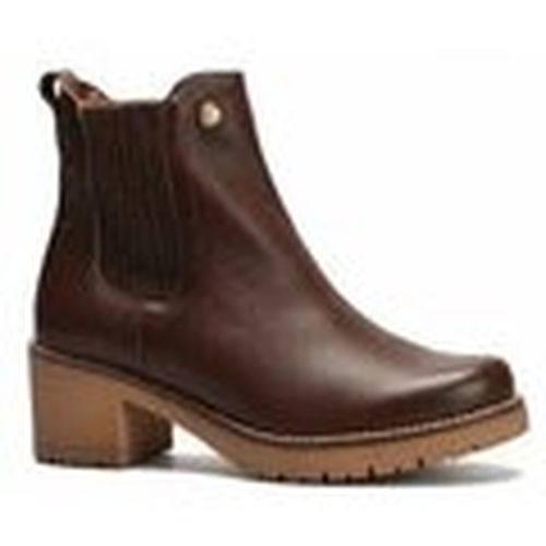 Zapatos de tacón botin chelsea marron para mujer - Pitillos - Modalova