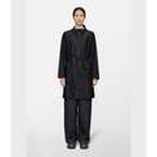 Abrigo Curve Long Jacket W3 Negro para mujer - Rains - Modalova