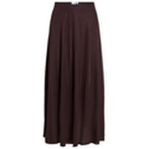 Falda Karfa Midi Skirt - Coffee Bean para mujer - Vila - Modalova