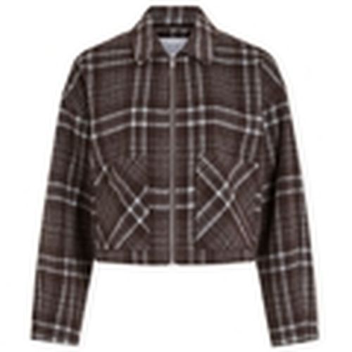 Abrigo Karine Jacket - Coffee Bean/Blue para mujer - Vila - Modalova