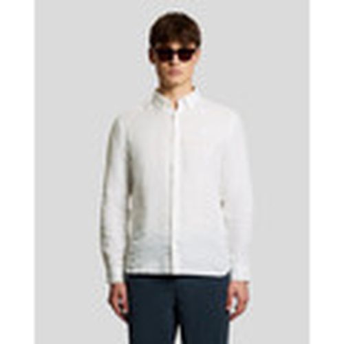 Camisa manga larga LW2440V SILK FINISH POPLIN SHIRT-626 WHITE para hombre - Lyle & Scott - Modalova