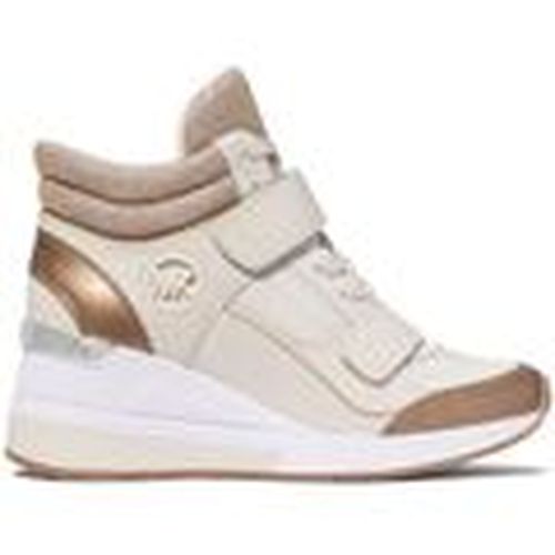 Deportivas Moda Gentry Leather And Glitter Chain Mesh High-Top Wedge Trainer para mujer - MICHAEL Michael Kors - Modalova