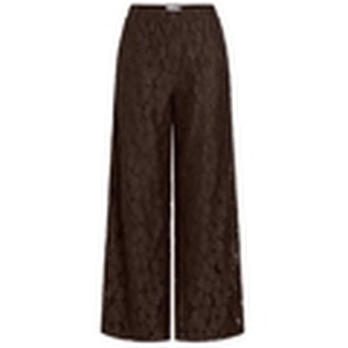 Pantalones Tonato Wide Trousers - Coffee Bean para mujer - Vila - Modalova