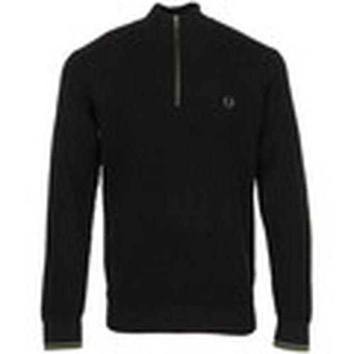 Jersey Waffle Stitch Half Zip Jumper para hombre - Fred Perry - Modalova