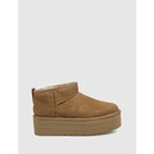 Botines BOTÍN CLASSIC ULTRA MINI PLATFORM CUERO para mujer - UGG - Modalova