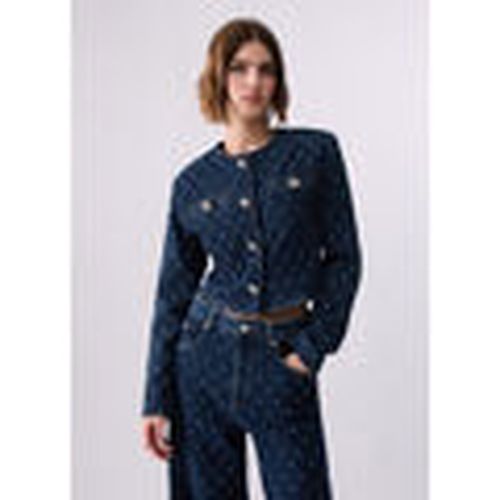 Chaquetas Chaqueta en denim acolchado con strass para mujer - Liu Jo - Modalova