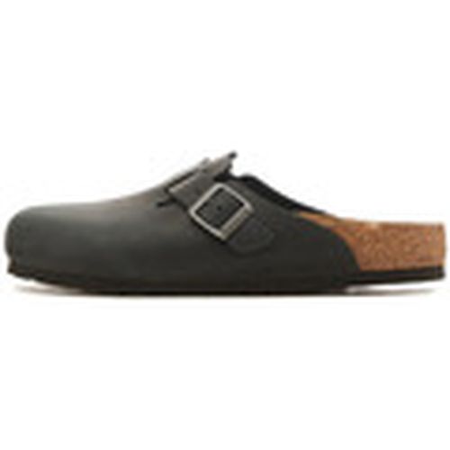 Zuecos Boston Oiled Leather Black para mujer - BIRKENSTOCK - Modalova