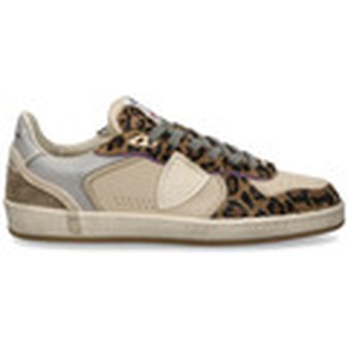 Deportivas Moda PGLD AXE1 PGAL LOW-BEIGE ANIMALIER para mujer - Philippe Model - Modalova