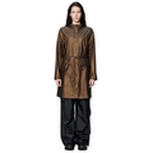 Abrigo Curve Long Jacket W3 - Comet para mujer - Rains - Modalova