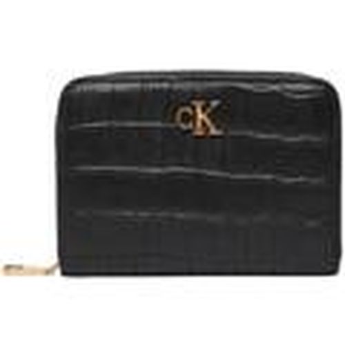 Cartera CK CROC MEDIUM FLAP ZIP AROUND LV04F1095G para mujer - Calvin Klein Jeans - Modalova