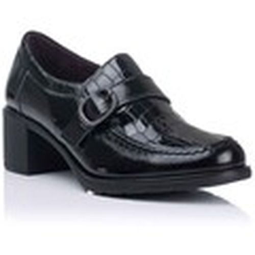 Zapatos Bajos Mocasín con hebilla y tacón - Piel para mujer - Pitillos - Modalova