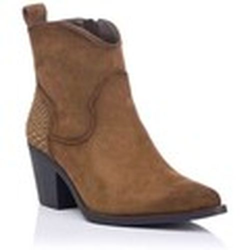 Botas planas Botín campero con pedrería para mujer - Angela D - Modalova
