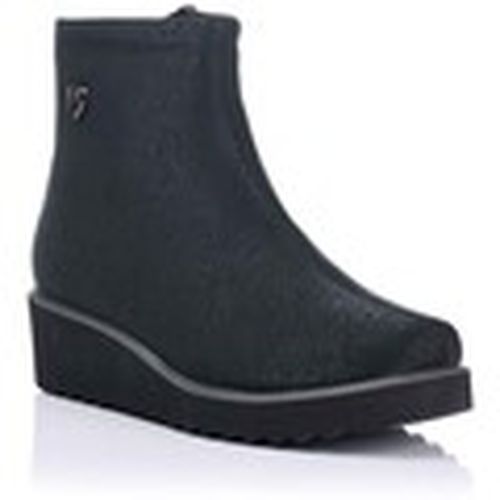 Botas planas Botín impermeable con cuña - Piel para mujer - Treinta's - Modalova
