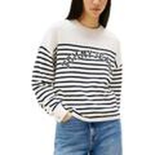 Jersey Pull rayé en coton régénératif para mujer - Tommy Hilfiger - Modalova