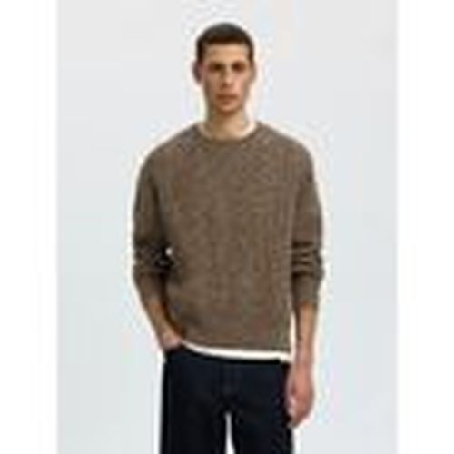 Jersey 16098367 TILUM-TURKISH COFFEE para hombre - Selected - Modalova