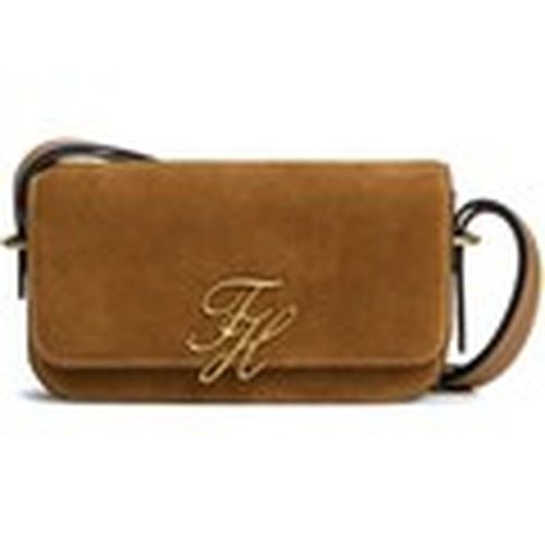 Bolso de mano Script Leather Crossover Suede para mujer - Tommy Hilfiger - Modalova