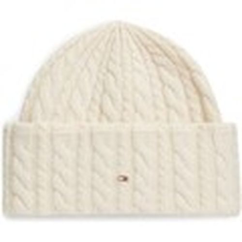 Gorro Enamel Flag Cable Beanie para mujer - Tommy Hilfiger - Modalova