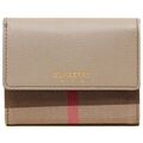 Cartera Lancaster Check Leather Bi-Fold Wallet para mujer - Burberry - Modalova