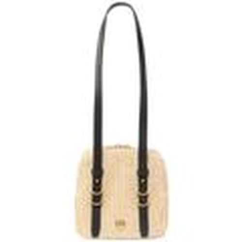 Bolso Raffia And Leather Shoulder Bag para mujer - Pinko - Modalova