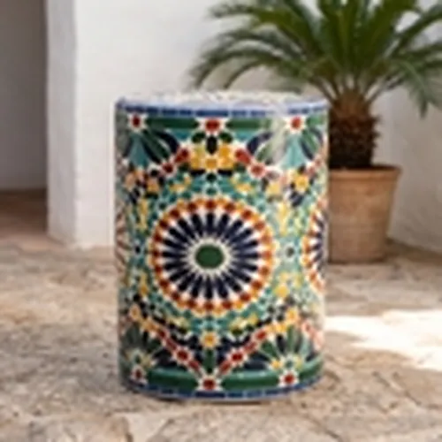 Reposapiés o poufs Taburete Mosaico para - Signes Grimalt - Modalova