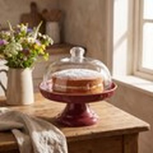 Accesorios de sofás, mesas con pedestal Soporte Para Tartas Burdeos Con Cúpula De Cristal para - Signes Grimalt - Modalova