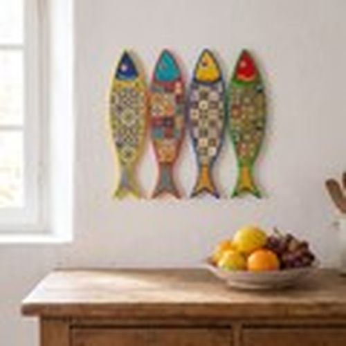 Set de mesa Salvamanteles Pez Set 4 para - Signes Grimalt - Modalova