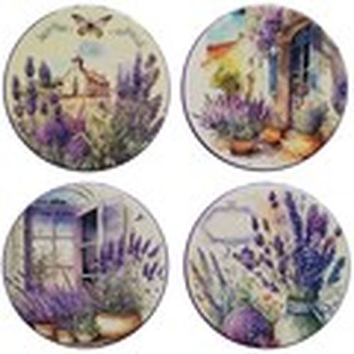 Set de mesa Posavasos Lavanda Acuarela Set 4 para - Signes Grimalt - Modalova