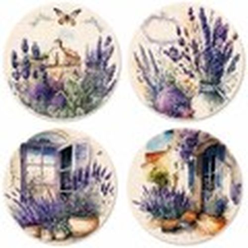 Set de mesa Salvamanteles Lavanda Set 4 para - Signes Grimalt - Modalova