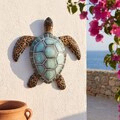 Figuras decorativas Tortuga Pared Turquesa Con Reflejos para - Signes Grimalt - Modalova