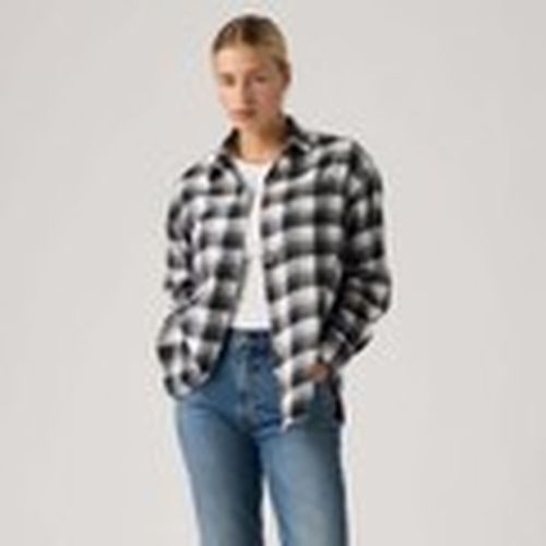 Camisa Nash Flannel Shirt Caro Plaid Anthracite para mujer - Levis - Modalova