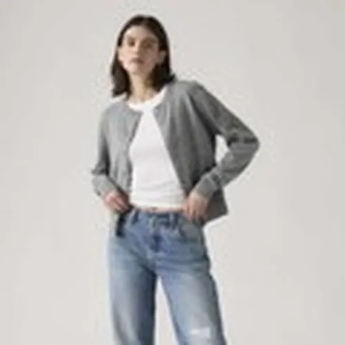 Jersey Super Soft Crewneck Cardi Dark Heather Gray para mujer - Levis - Modalova