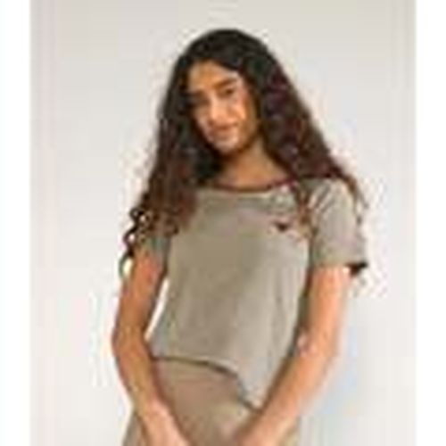 Camiseta Numph Nualexa T-shirt Silver Mink para mujer - Nümph - Modalova