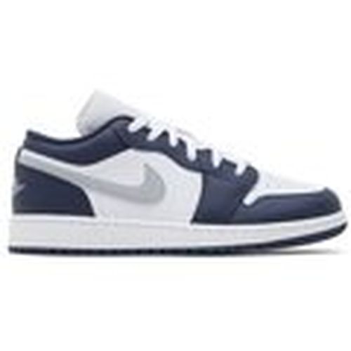 Deportivas Moda 1 Low Midnight Navy Wolf Grey (GS) para mujer - Nike - Modalova