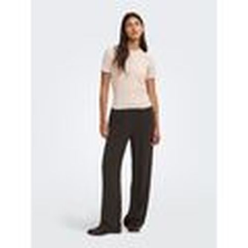 Pantalones 15322263 SIESTA MW PULL-UP-BLACK COFFEE para mujer - Only - Modalova