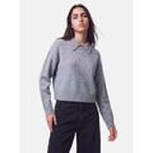 Jersey 17167766 EDITH-MEDIUM GREY MELANGE para mujer - Pieces - Modalova
